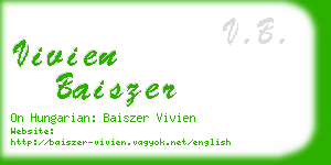 vivien baiszer business card